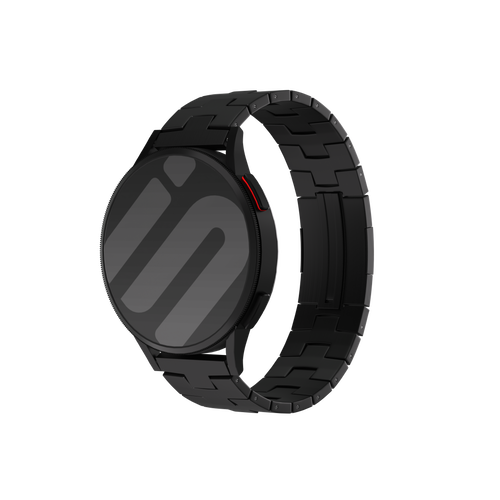 Bracelet titane grain (fermoir plat) Xiaomi Watch 5 (noir)