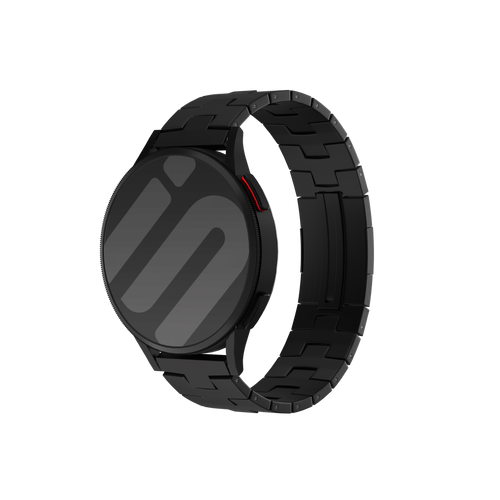 Suunto Run Titanium Grain Strap (Flat Buckle) (Black)