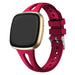 Bracelet silicone deluxe Fitbit Sense 2 (rose-rouge)