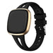 Bracelet silicone de luxe Fitbit Sense (noir)