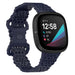 Bracelet silicone avec motif Fitbit Sense (bleu foncé)