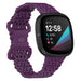 Bracelet silicone avec motif Fitbit Sense (violet)