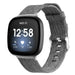 Bracelet nylon tressé avec boucle Fitbit Sense (mélange de gris)