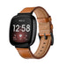 Fitbit Versa 4 Leather Strap (Brown)