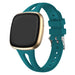 Bracelet silicone de luxe Fitbit Versa 4 (vert-bleu)