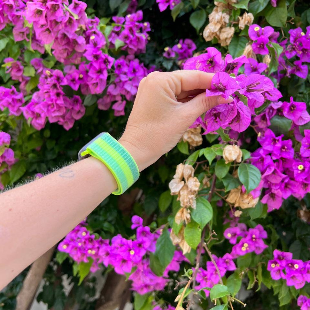 Bracelet nylon Apple Watch Ultra (vert/jaune)