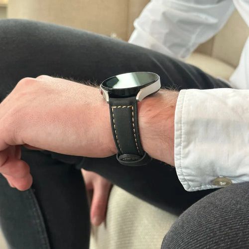 Withings ScanWatch Nova Leather Strap (Black)