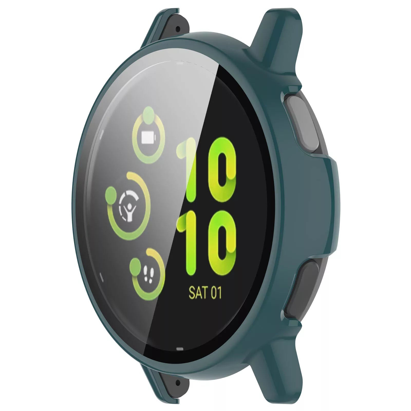 Coque rigide avec verre Garmin Vivoactive 5 (vert)