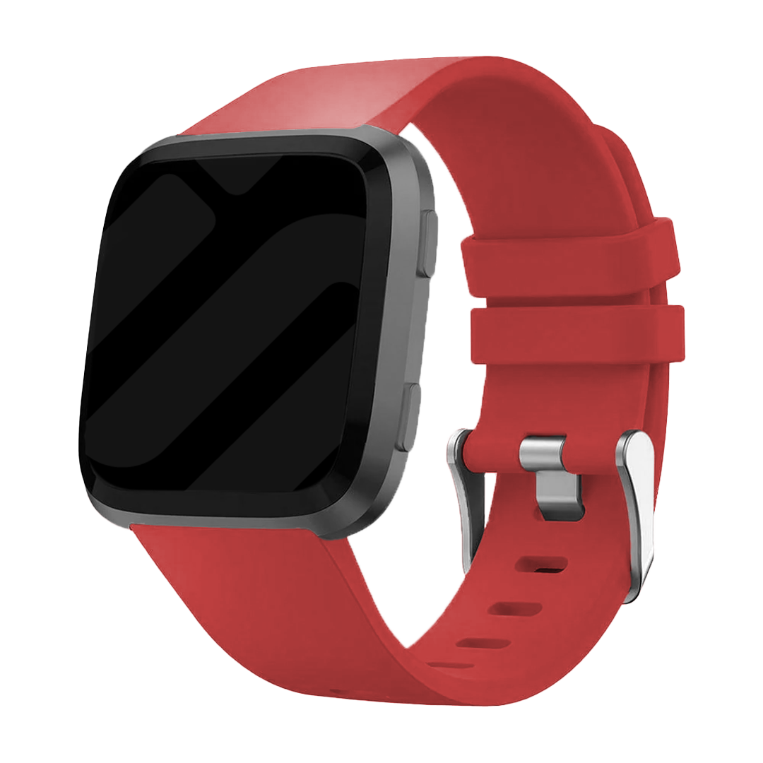 Bracelet silicone Fitbit Versa (rouge)