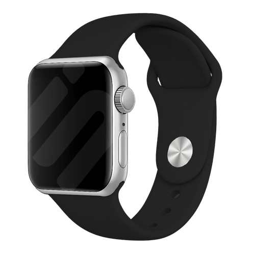 Bracelet silicone Apple Watch (noir)