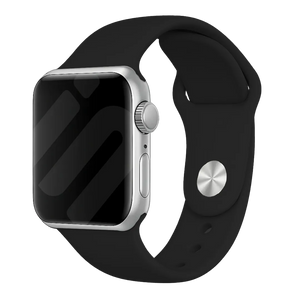 Bracelet silicone Apple Watch (noir)