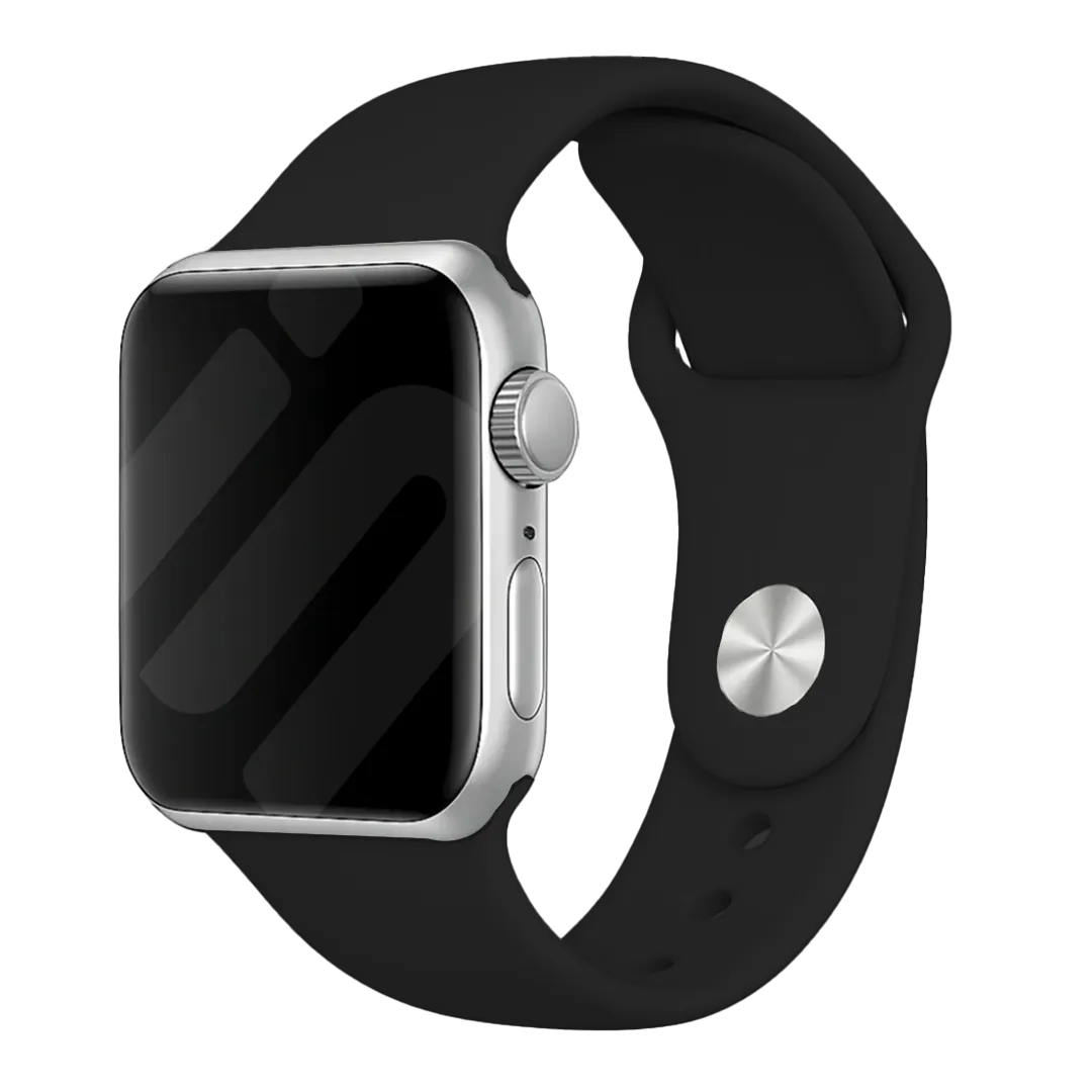 Apple Watch Silicone Strap (Black)