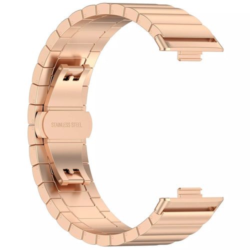 Bracelet acier de luxe Huawei Watch Fit 4 (rose doré)
