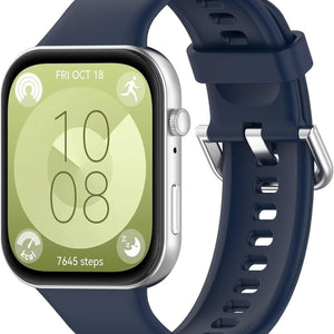 Bracelet silicone Huawei Watch Fit 4 Pro (bleu foncé)