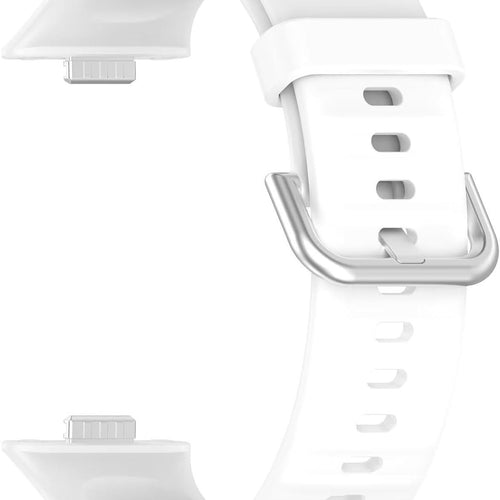 Bracelet silicone Huawei Watch Fit 5 Pro (blanc)