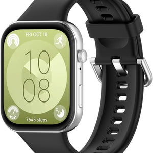 Bracelet silicone Huawei Watch Fit 4 (noir)