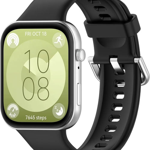 Bracelet silicone Huawei Watch Fit 4 (noir)