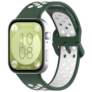 Bracelet sport Huawei Watch Fit 5 (vert/blanc)