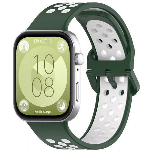 Bracelet sport Huawei Watch Fit 5 (vert/blanc)