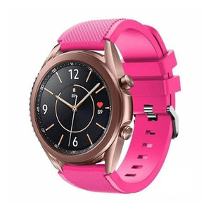 Bracelet silicone Samsung Galaxy Watch 3 41mm (rose vif)