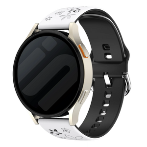Coros Apex 42mm Flower Silicone Strap (White/Black)