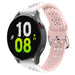 Bracelet silicone avec motif Samsung Galaxy Watch 5 44mm (blanc/rose)