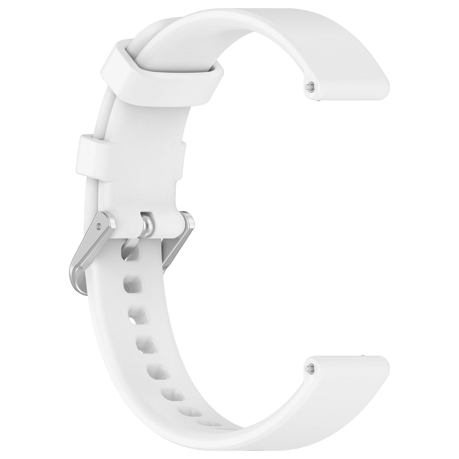 Bracelet silicone classique Pebble Round 2 - 14mm (blanc)