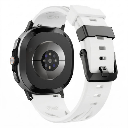Bracelet silicone race Samsung Galaxy Watch 8 Classic (blanc)