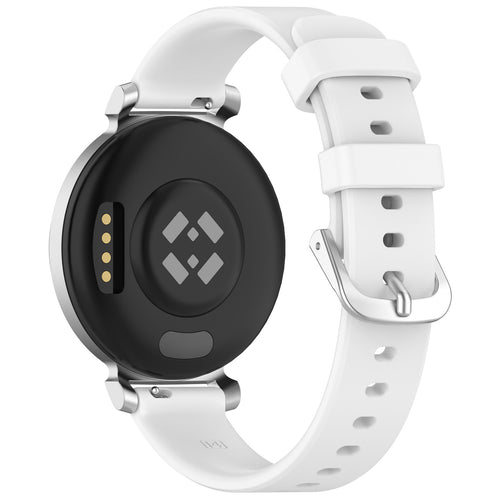 Bracelet silicone classique Pebble Round 2 - 14mm (blanc)