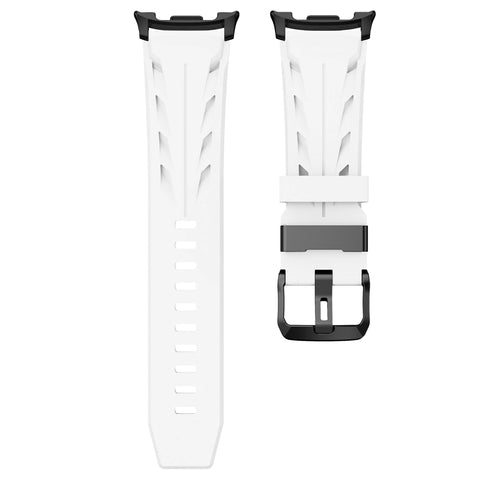 Bracelet silicone race Samsung Galaxy Watch 8 Classic (blanc)