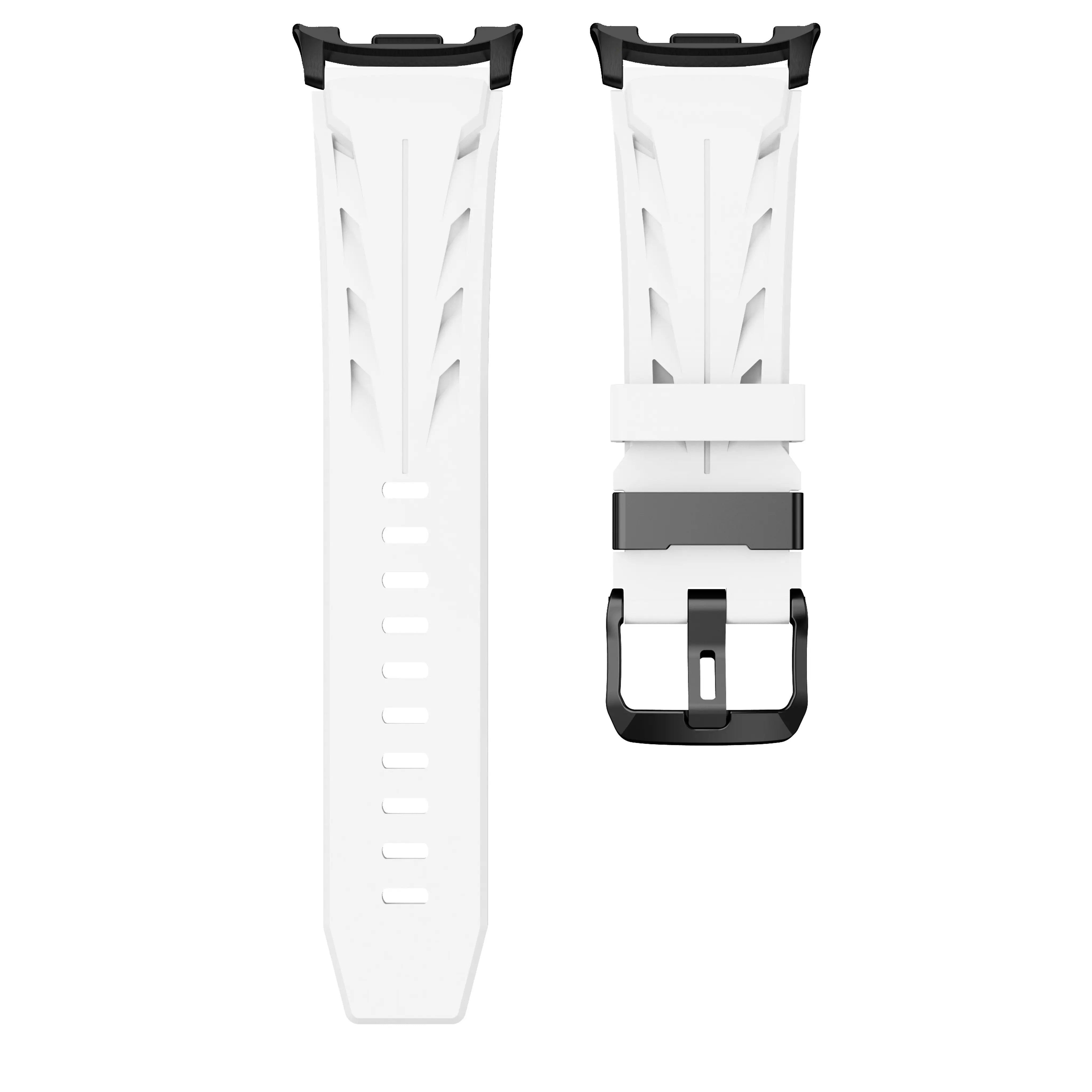 Bracelet silicone race Samsung Galaxy Watch 8 Classic (blanc)