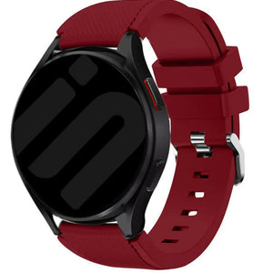 Bracelet silicone sergé Amazfit Active (bordeaux)