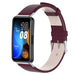 Bracelet cuir Huawei Band 10 (vin rouge)