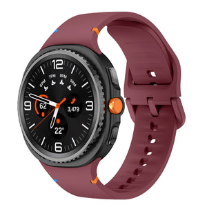 Samsung Galaxy Watch 8 - 40mm Silicone Strap (Wine Red)