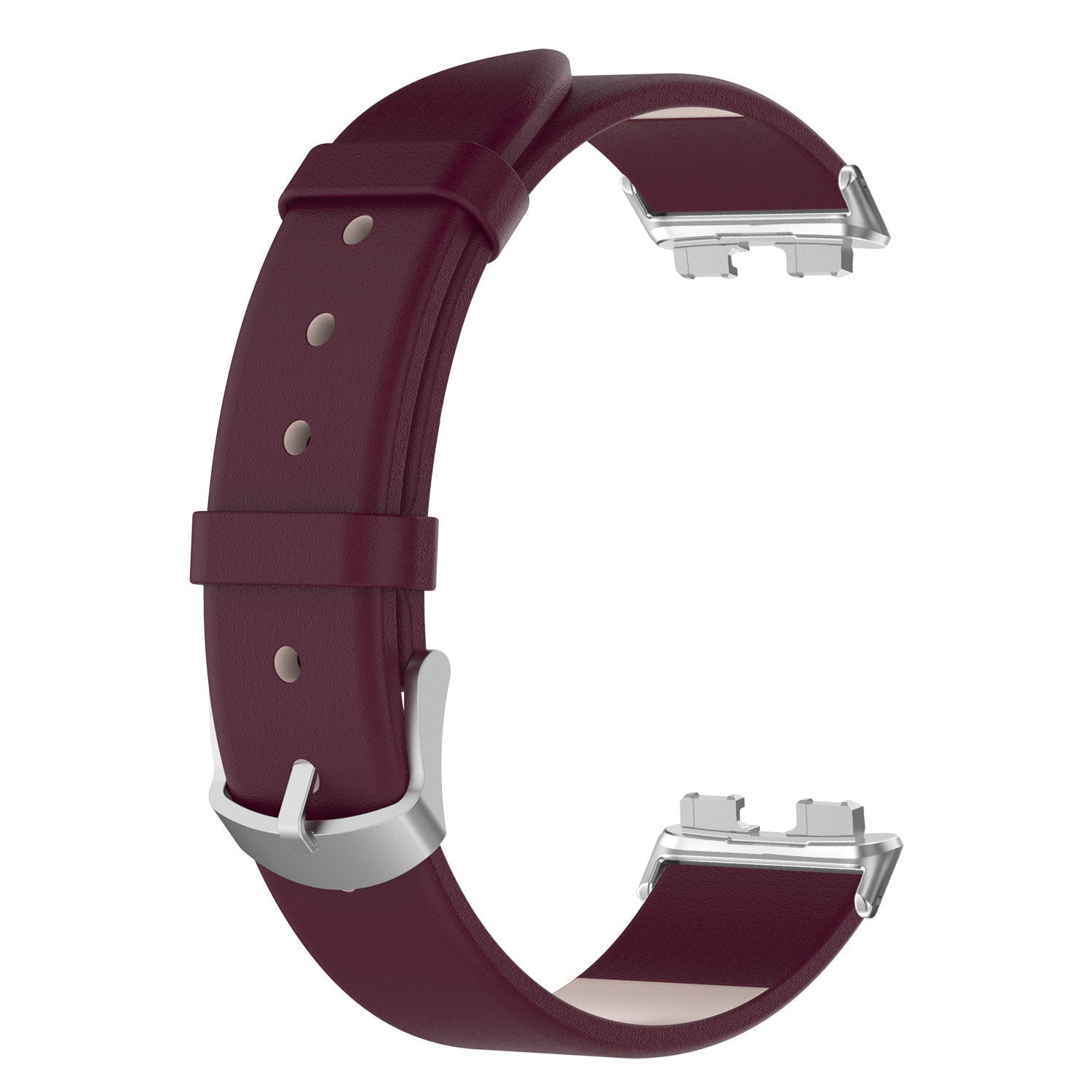 Bracelet cuir Huawei Band 10 (vin rouge)