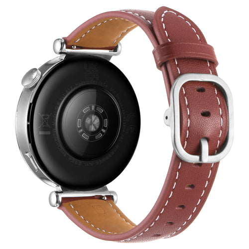 Bracelet cuir square Huawei Watch GT 5 Pro - 42mm (rouge)