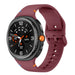 Samsung Galaxy Watch 8 Classic Silicone Strap (Wine Red)
