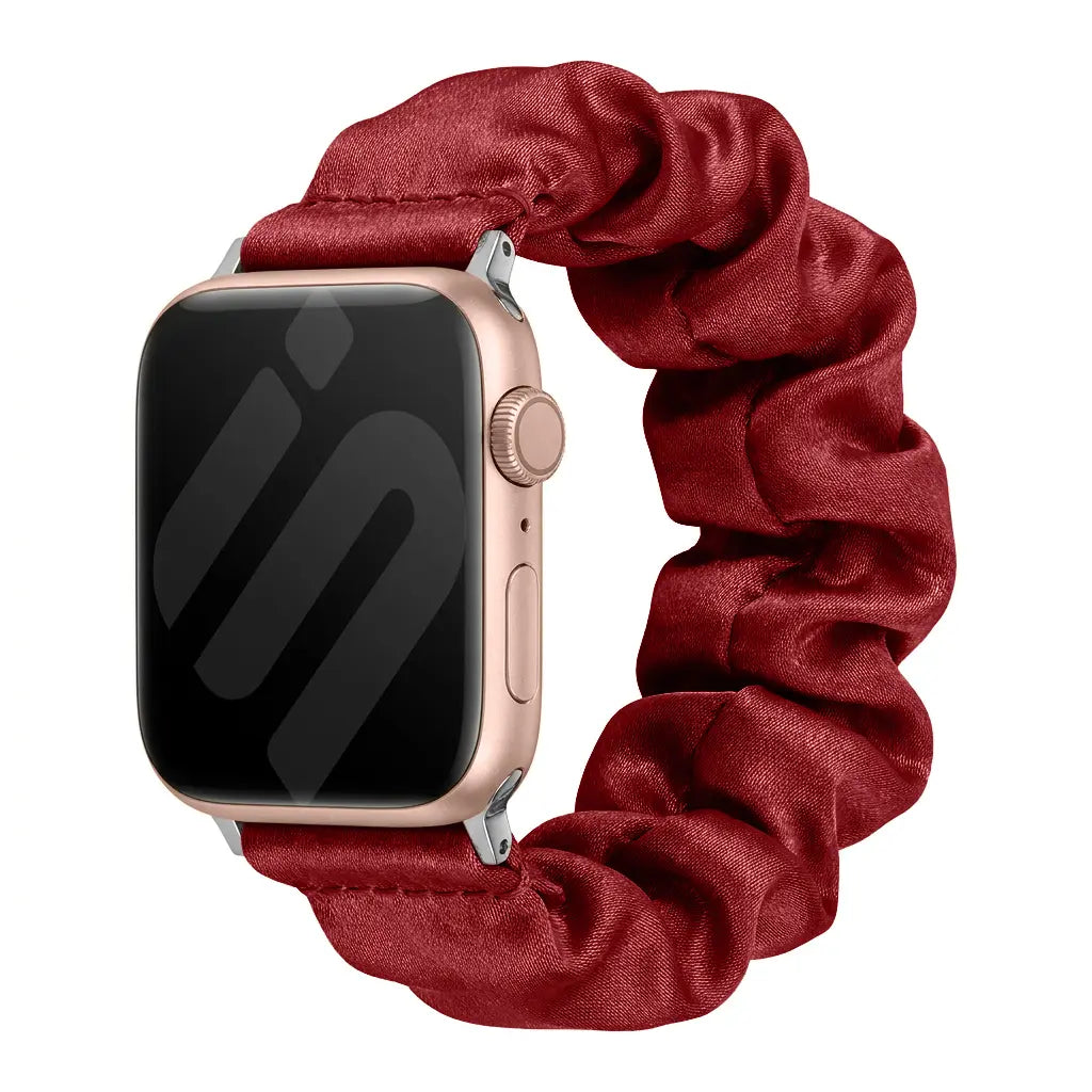 Apple Watch Scrunchie Strap (Wine Red)