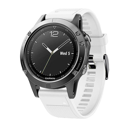 Bracelet silicone Garmin Quatix 8 - 47mm (blanc)
