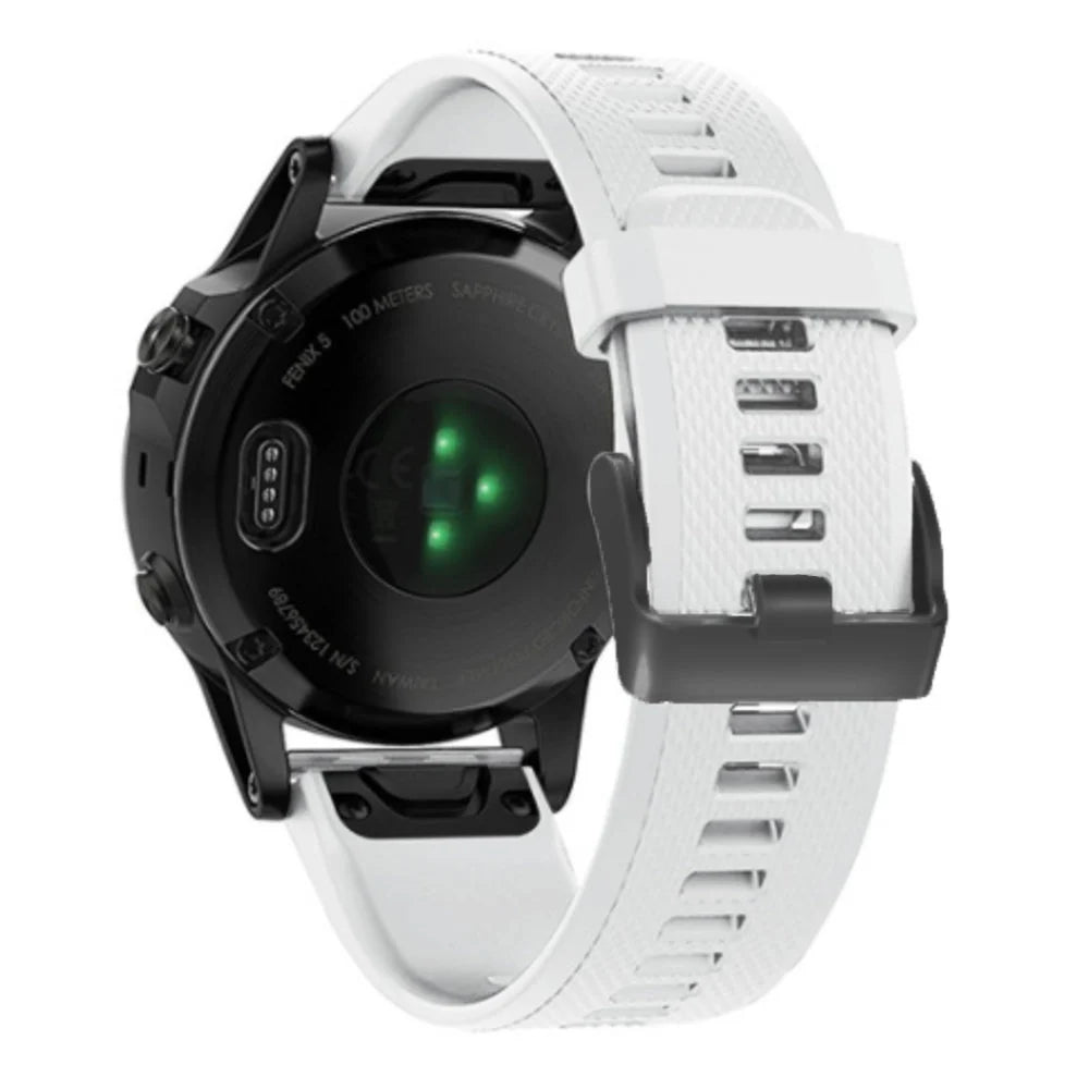 Bracelet silicone Garmin Tactix 8 - 47mm (blanc)