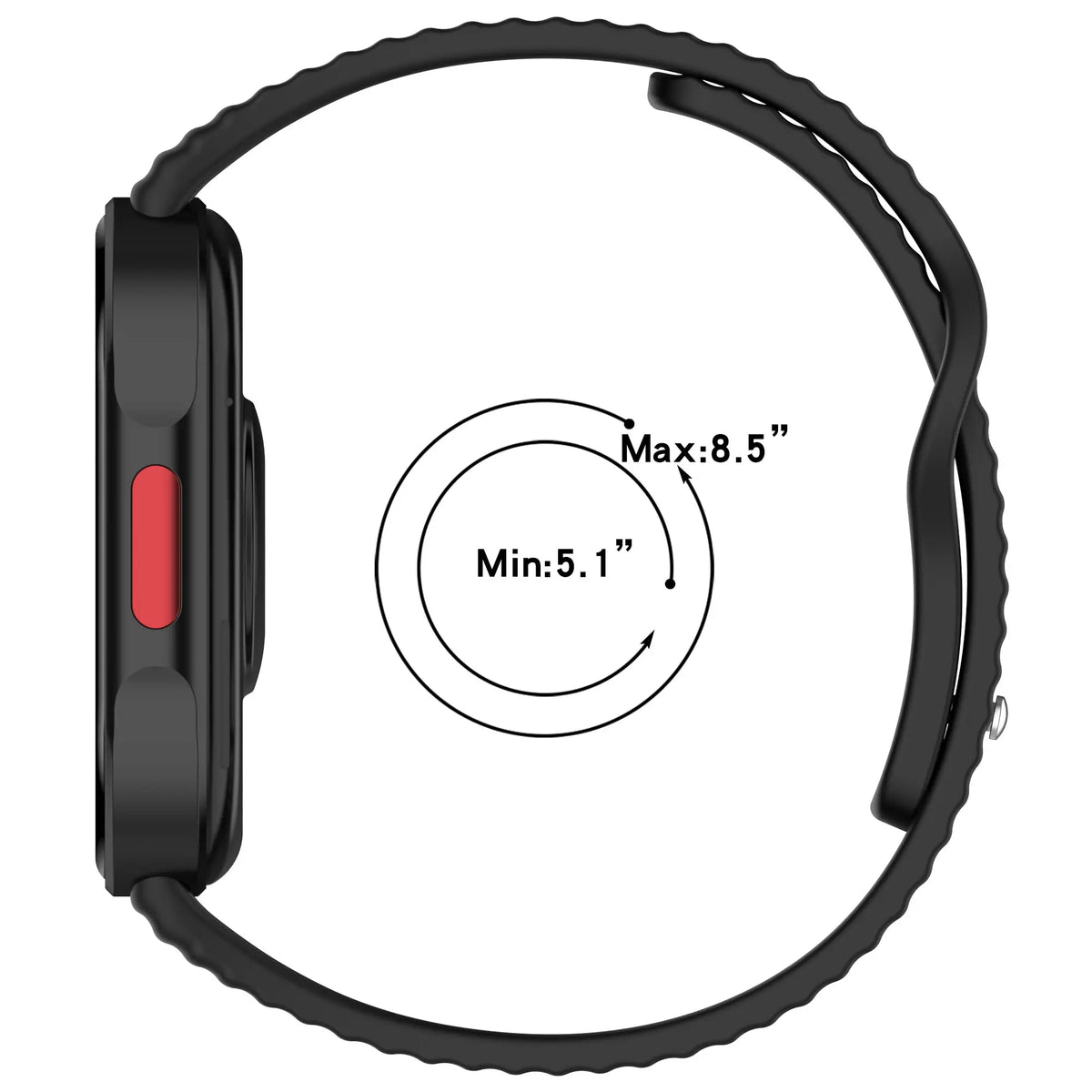 Silicone Classic Strap, black