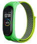 Bracelet nylon Xiaomi Mi Band 6 (jaune-vert)