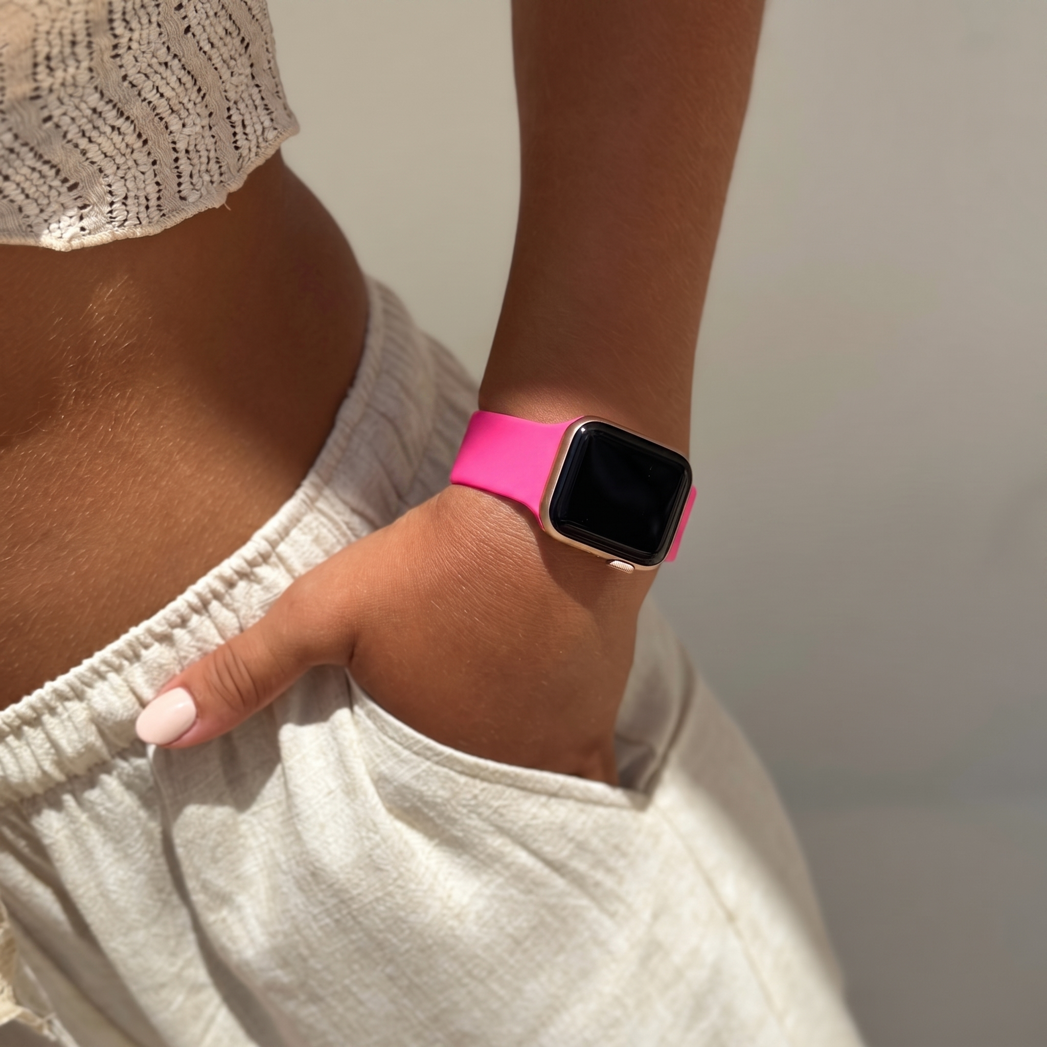 xoxo Wildhearts Bracelet silicone Apple Watch (rose fuchsia)