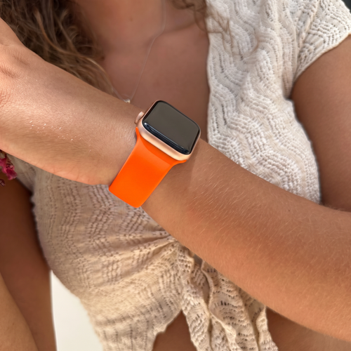 xoxo Wildhearts Apple Watch Silicone Strap (Orange)