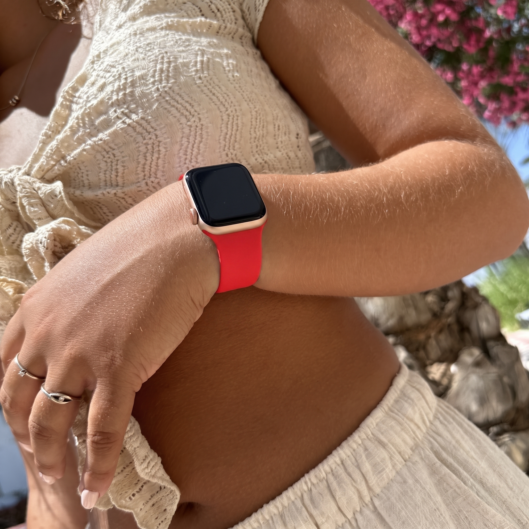 xoxo Wildhearts Apple Watch Silicone Strap (Red)
