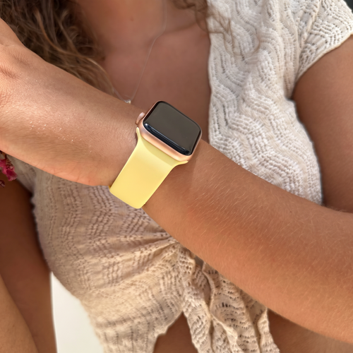 xoxo Wildhearts Apple Watch Silicone Strap (Yellow)