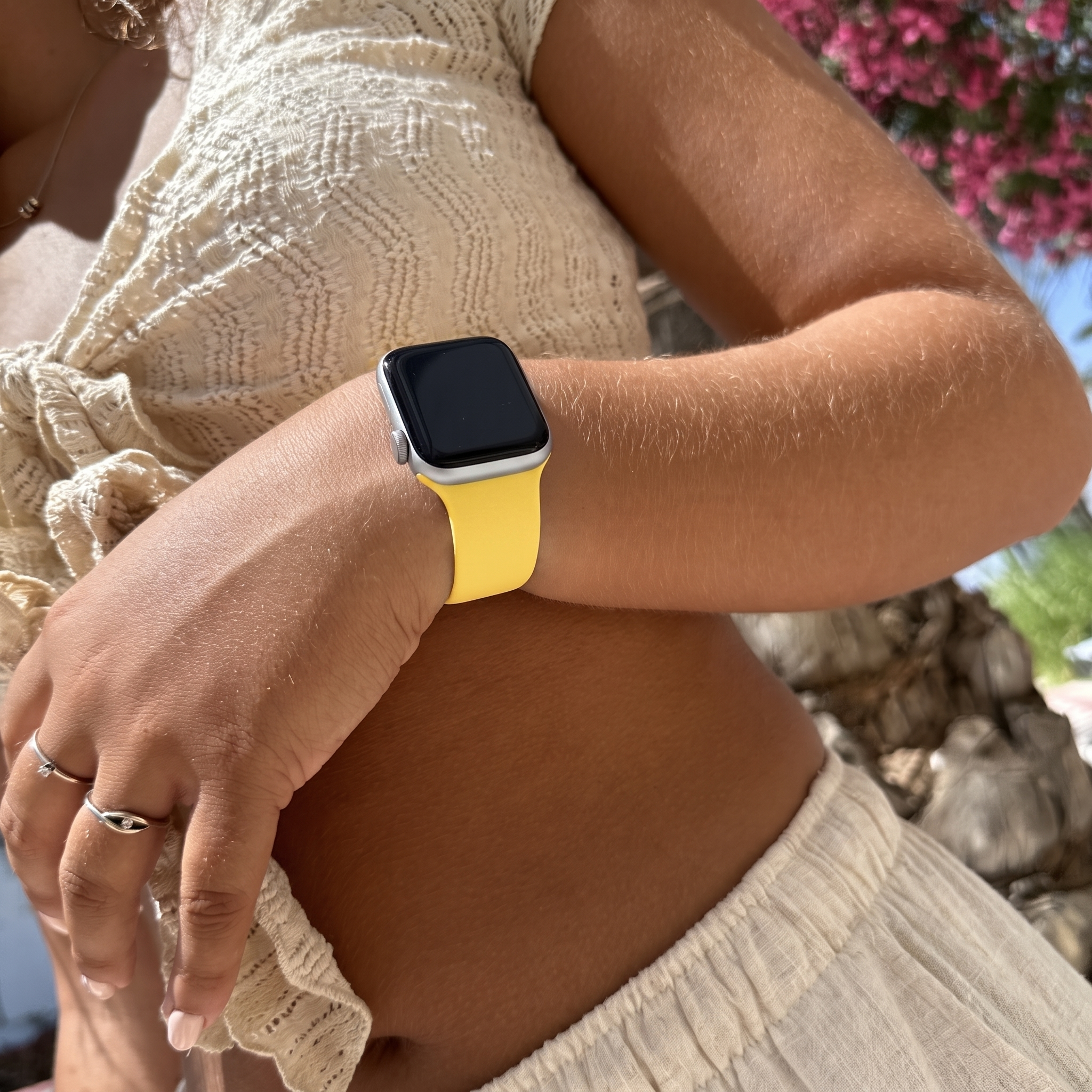 xoxo Wildhearts Apple Watch Silicone Strap (Yellow)