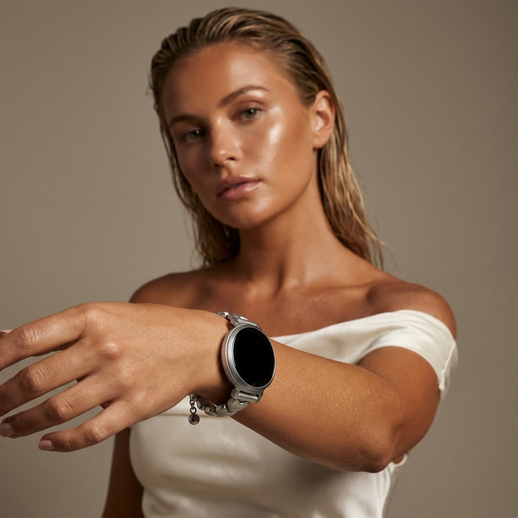 xoxo Wildhearts Bracelet acier 'hearts' Garmin Lily 2 (lumière stellaire)