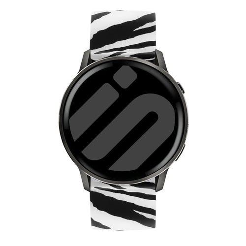 Bracelet silicone imprimé Garmin Approach S12 (motif zèbre)