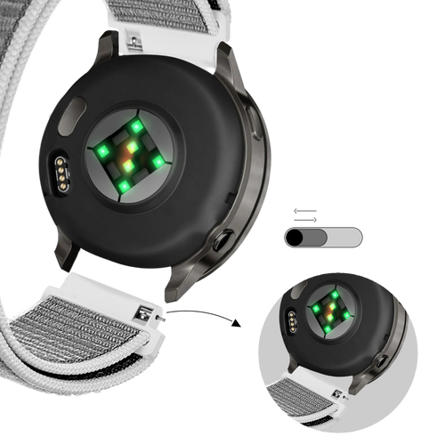 Bandz Garmin Venu 2 Nylon Loop Strap (Seashell)